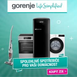 Gorenje - slevové kódy až -30% na spotřebiče